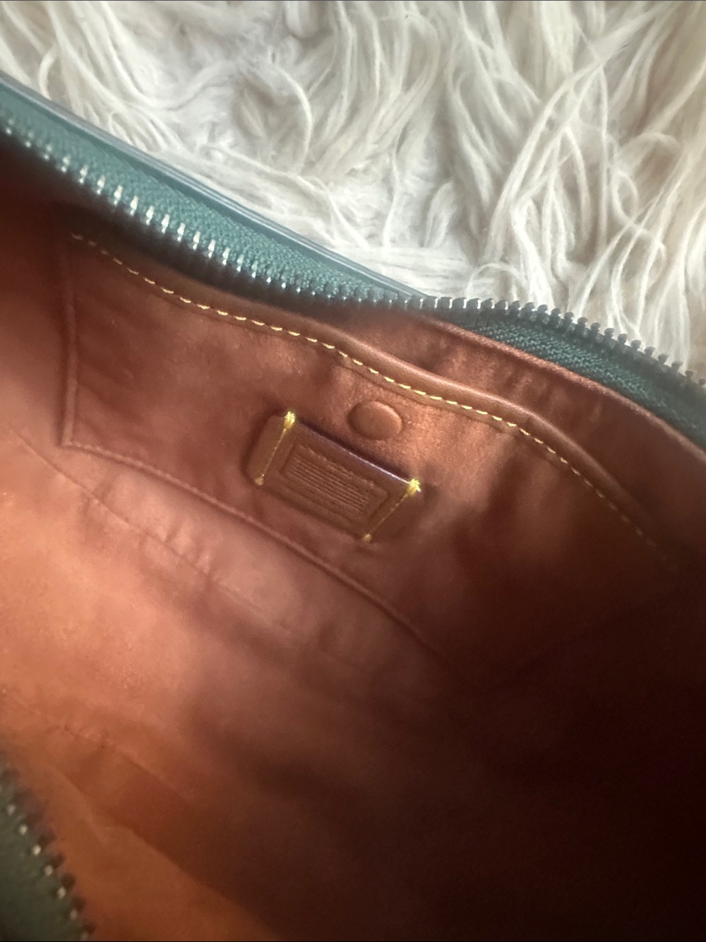 Coach Pebbled Half-Moon Shoulder Bag - Picture 5 of 6